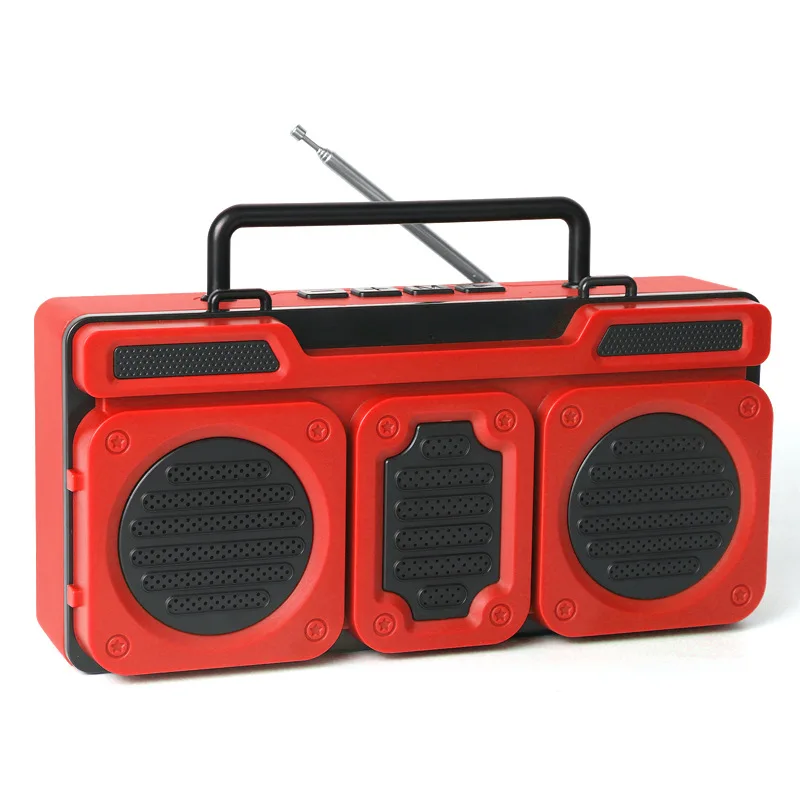 

Портативная беспроводная bluetooth-Колонка altavoz с солнечной батареей, двойной сабвуфер, FM-радио, поддержка TF-карты, воспроизведение AUX