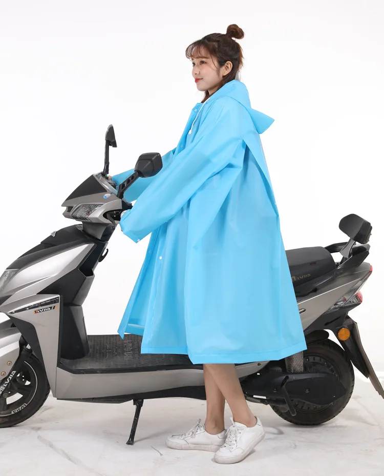 

New 5-in-1 EVA Raincoat Environmentally-friendly Thickened Outdoor Hiking Bike Electric Vehicle Poncho Increased Brim