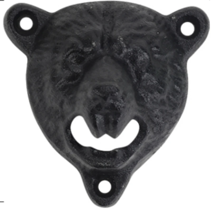 

Домашние товары для кухни и вечеринок, винтажный штопор для бара и пива, черный штопор из чугуна, настенный винтажный штопор