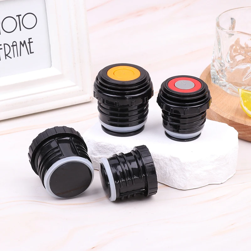 Cup Export Bottle Cap Black 4.5cm/5.2cm Vacuum Flask Lid Thermos Bottle Cap Stopper Travel Cup Replacement Cover