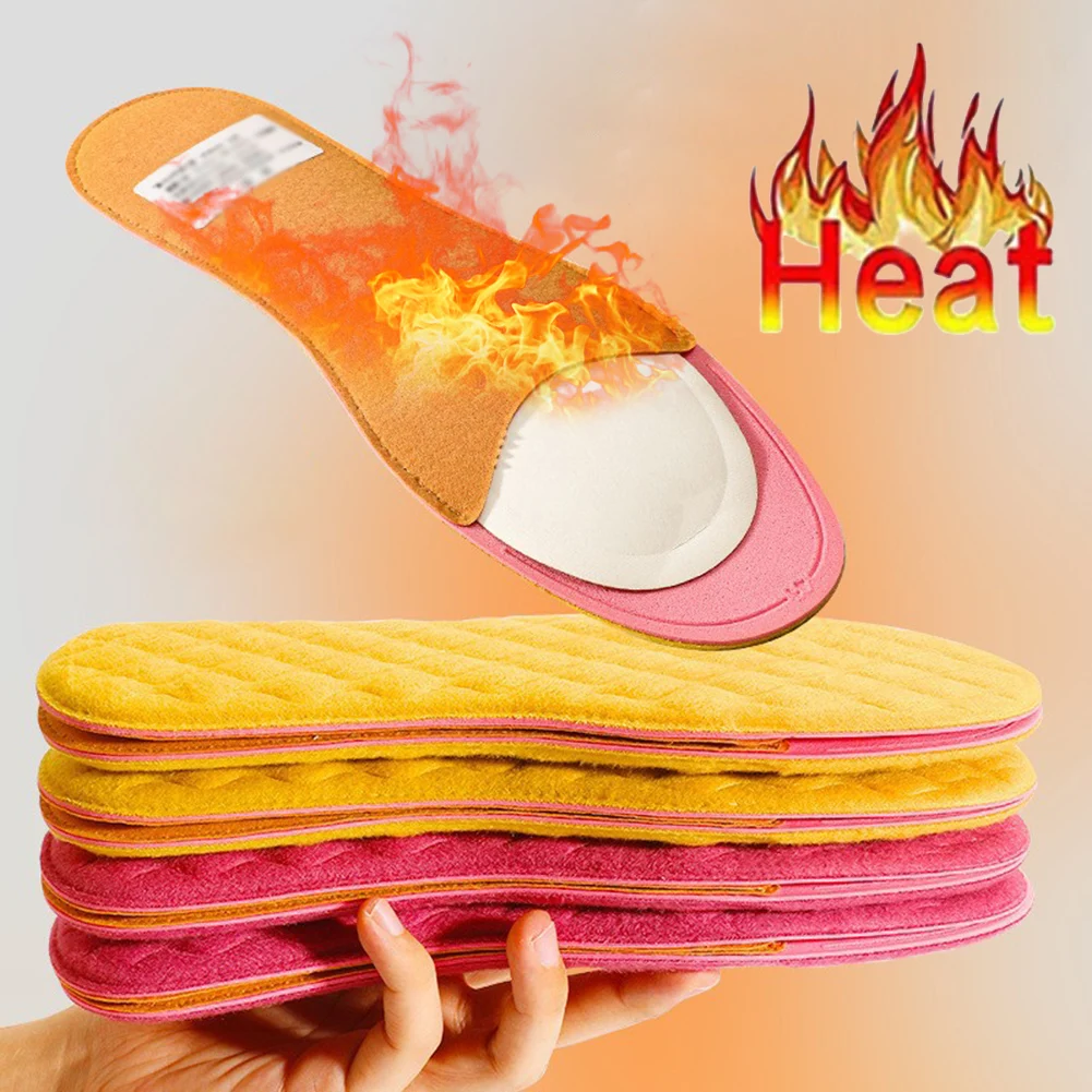 

Shoes Insole Pads Shock Absorption Sport Insoles For Shoes Ultra-Light Insoles Plush Heating Insole Insert