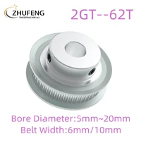 gt2 62 teeth 2gt timing pulley bore 568101214151617181920mm for gt2 synchronous belt width 610mm wheel