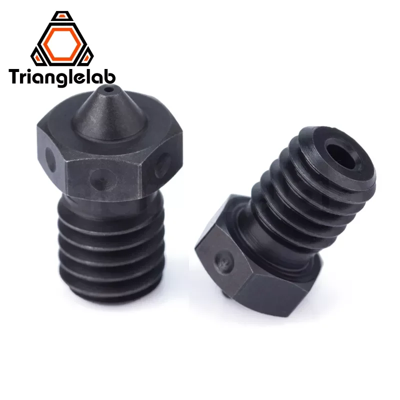 

2023 высококачественные насадки Trianglelab V6 из закаленной стали A2 для печати PEI PEEK или углеродного волокна для v6 HOTEND plac, 1 шт.
