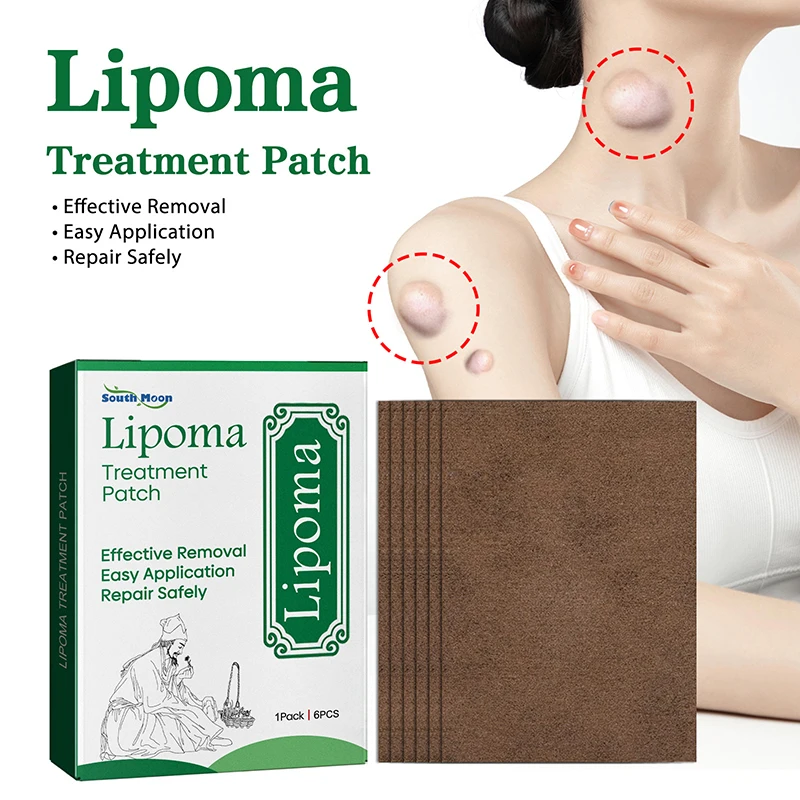 

6Pcs Anti-Swelling Lipoma Removal Patch Organic Lymphatic Drainage Detox Effective Painless Treatment Breast Lymph Nodes Patch
