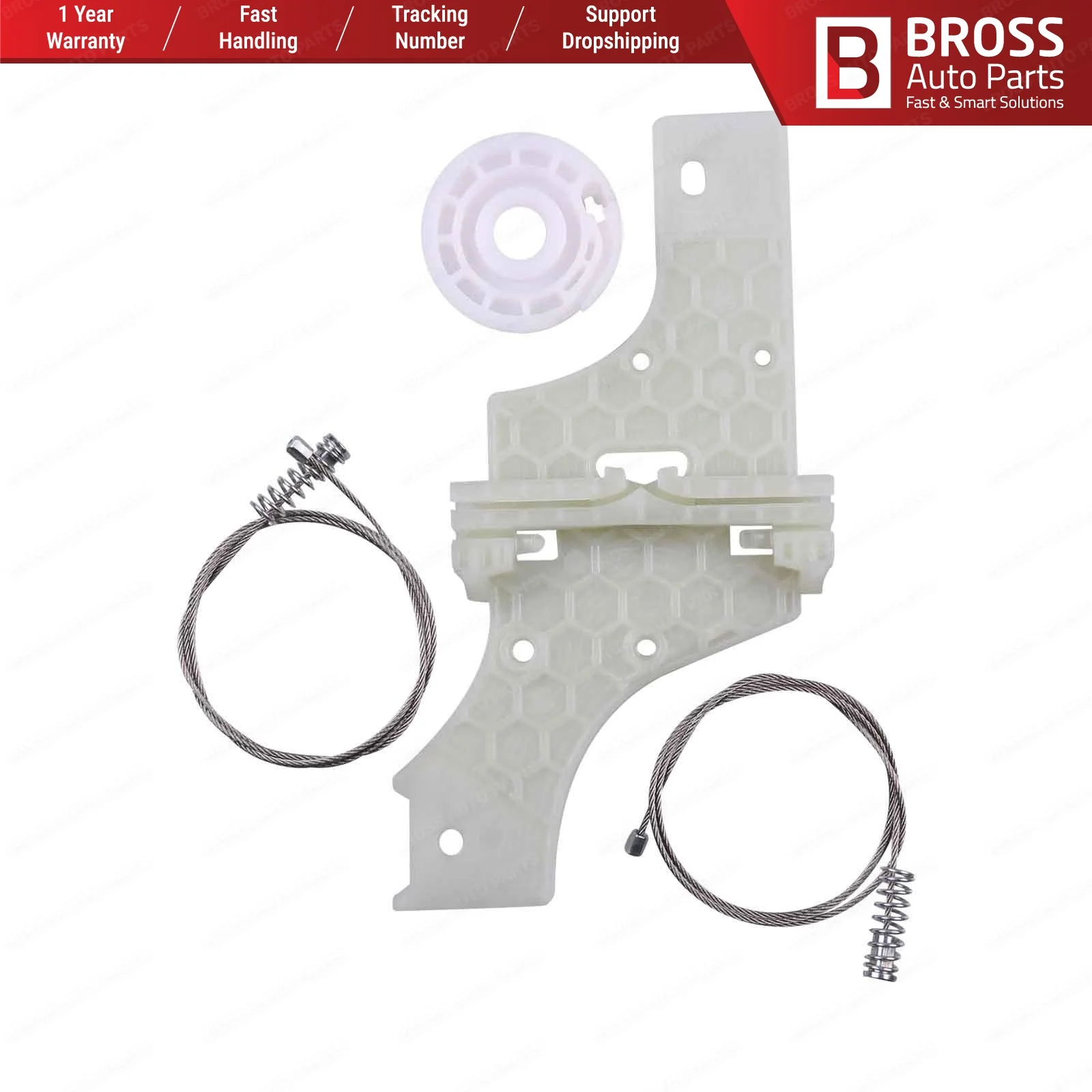 Ремкомплект стеклоподъемника для левой задней двери 9223H6 Bross Auto Parts BWR1163 Peugeot 508 2010-On