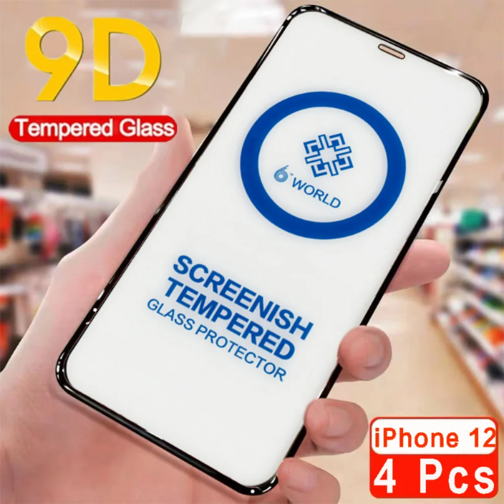 

Защитное закаленное стекло для IPhone 12 Pro Max, 4 шт.