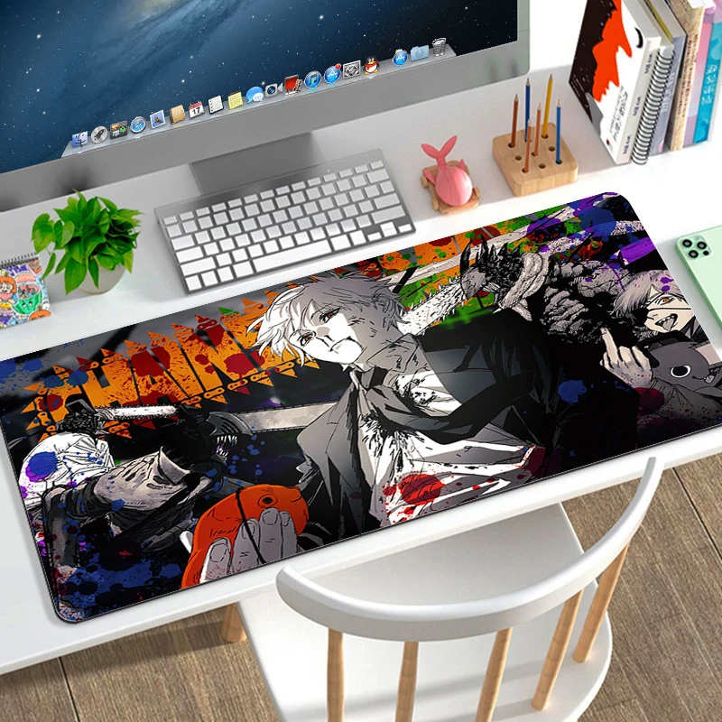 

Mause Pad Chainsaw Man Mouse Gaming Accessories Mousepad Gamer Rubber Mat Deskmat Mausepad Mats Keyboard Pc Cabinet Laptops Pads