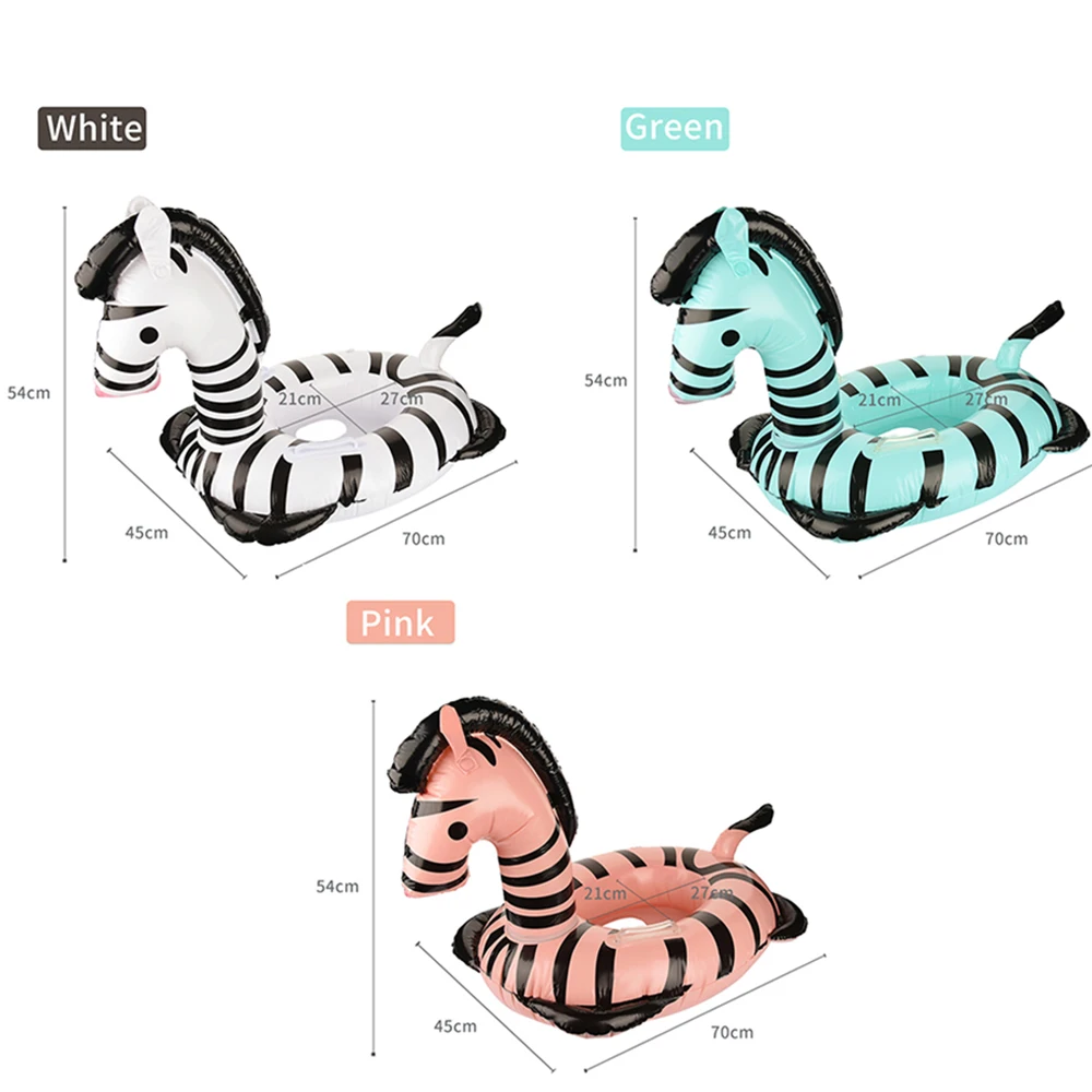 

70cm Inflatable Zebra Beach Swimming Rings Party Children Toy Kids Gift for Beach Pool Float Boys Girl Water Fun Toys Swim Laps