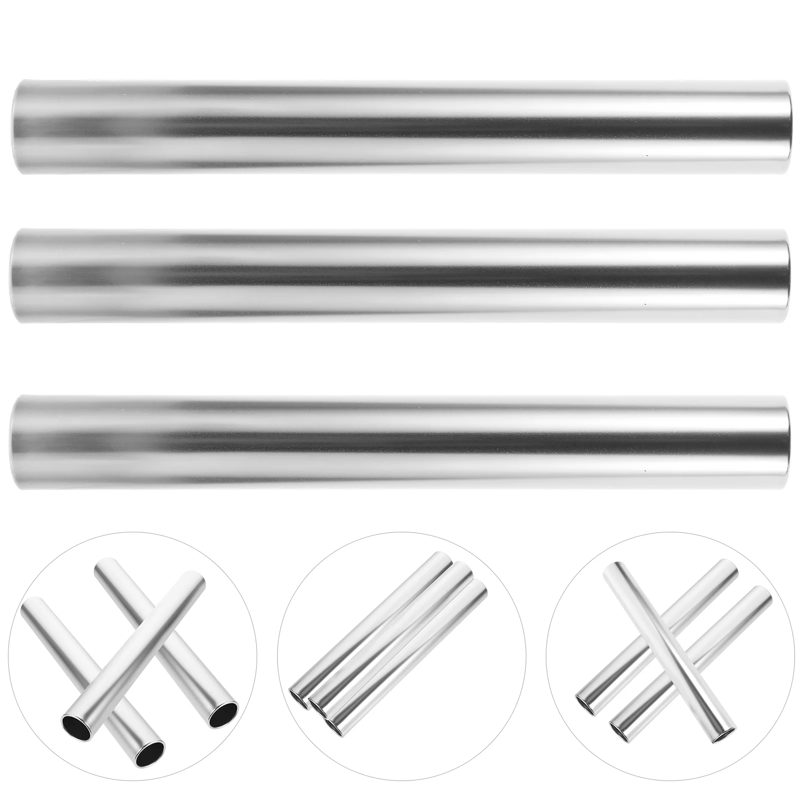 

Металлические гоночные палочки, спортивные релейные металлические релейные палочки для бега, 3 шт.