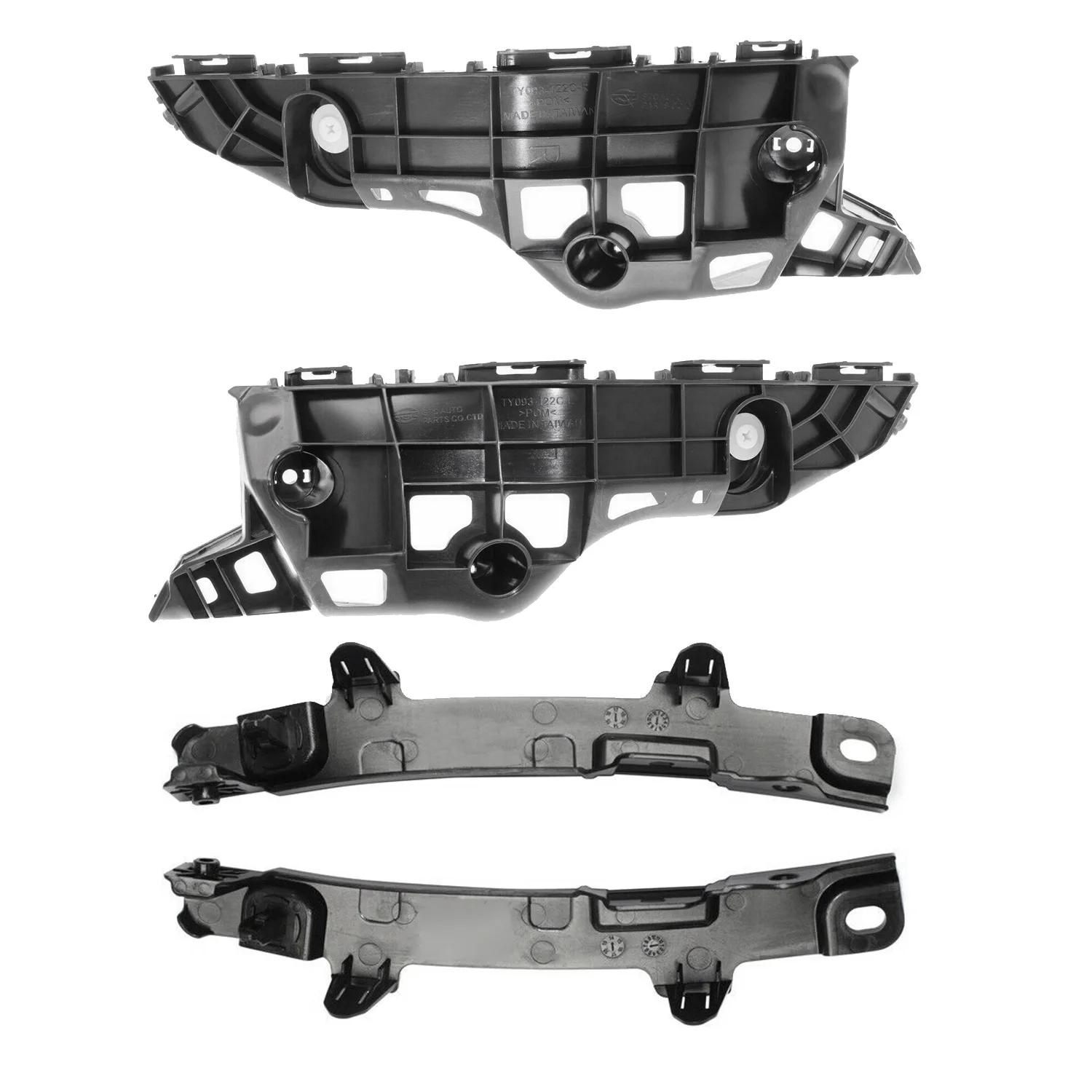 

For 2014-2018 Toyota Highlander Front Bumper Bracket Retainer Beam Mount Support Set 4PCS