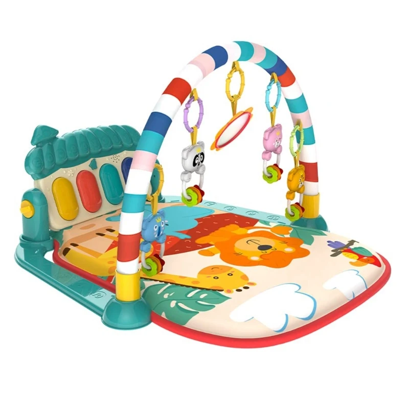 

Baby Gym Playmat Kick Piano Activity Gym Mats Tummy Playmats for Infant Crawling Fine Motor Skill Mats Toddler Gift