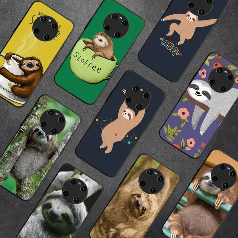 

Sloth Phone Case for Huawei Y 6 9 7 5 8s prime 2019 2018 enjoy 7 plus