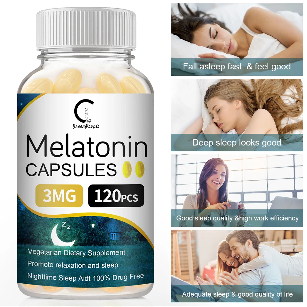 

GPGP Greenpeople Melatonin Product Decompression Relieve Stress Enhance Immunity Saving Insomnia Help Deep Sleep Health Products