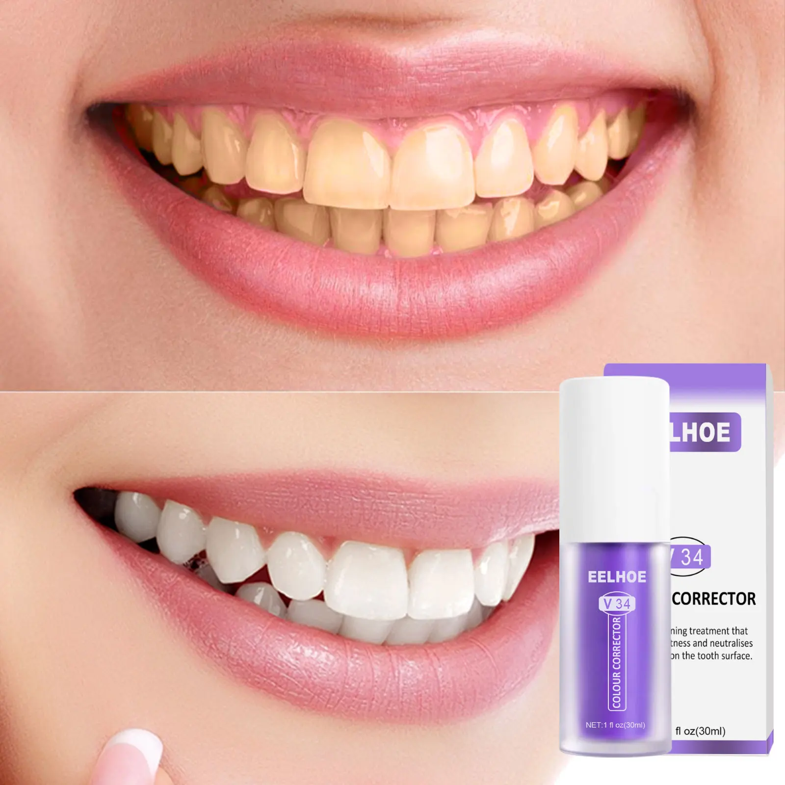 

Free Shipping Foam Toothpaste Tooth Whitening Repair Oral Hygiene Cleaning Care Enamel Repair Fresh Breath Removing Stains 30ml