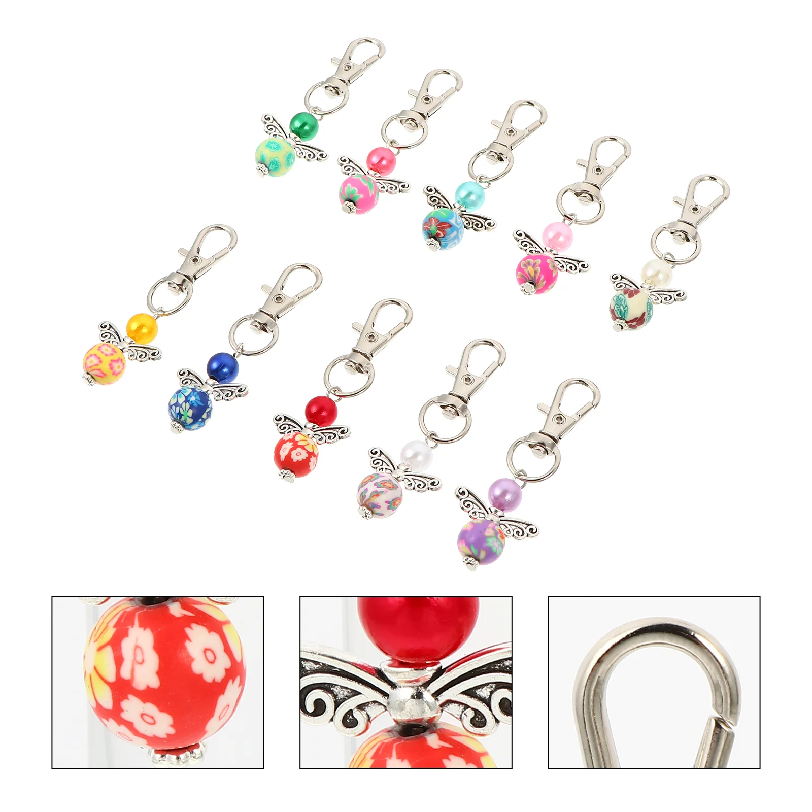 

Key Angel Keychain Keychains Shower Baby Chain Favors Holder Keyring Pendant Cherub Wing Rings Personalized Charm Beadedbautizo