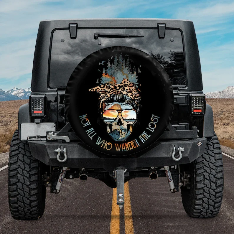

Not All Who Wander Are Lost Spare Tire Cover - Car Accessories, Custom Spare Tire Covers Your Own