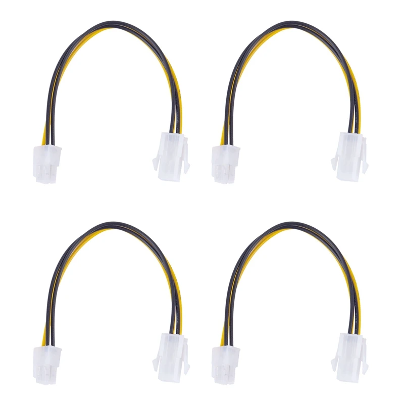 

4 шт., 20 см/8 дюймов, 12 В, 4-контактный штекер на 4-контактный разъем P4