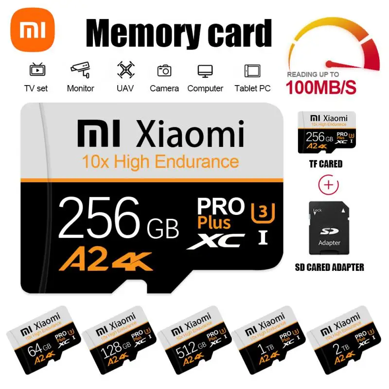 

Xiaomi 2TB Large Capacity Micro TF Sd Memory Card 1TB Micro TF Sd Card 64GB 128GB 256GB 512GB Mini TF Card For Camera Phone