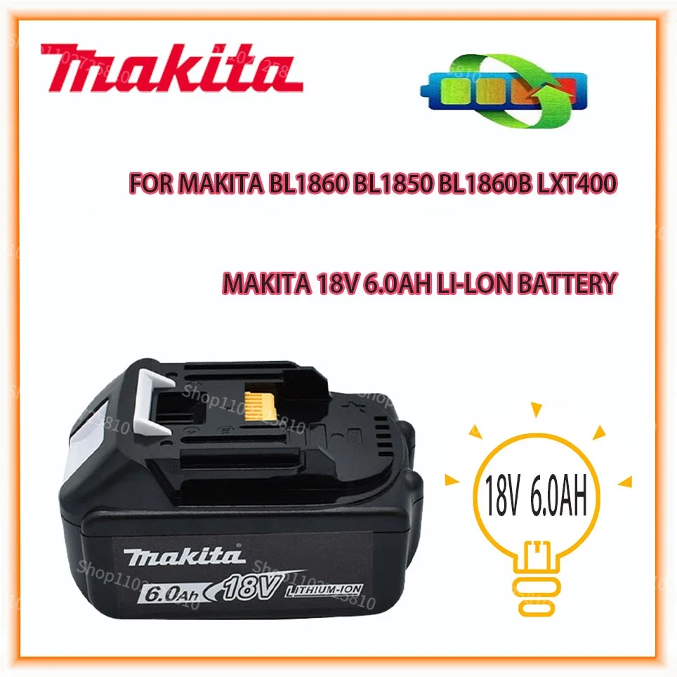 

Makita 18 в 6000 мАч литий-ионная перезаряжаемая батарея 18 в сверло сменные батареи BL1860 BL1830 BL1850 BL1860B