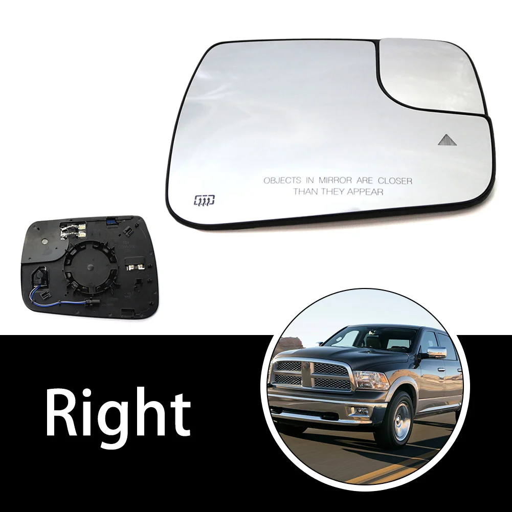 

With Backing Plate Mirror Glass Mirror Glass 68402094AA For Dodge Ram 1500 2500 19-22 New Style Rearview Mirror Glass