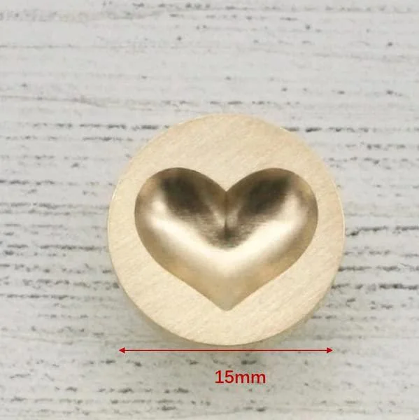 15 мм 3D печать с глубоким рельефным рисунком в форме сердца деревянной
