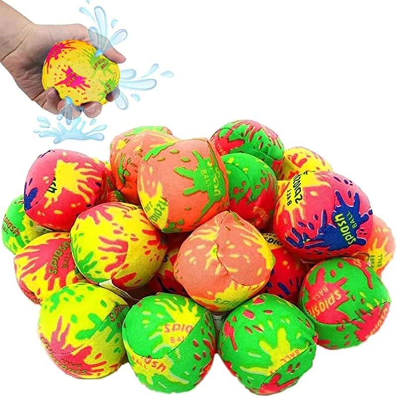 

3pcs Pool Game Beach Sports Toys Fidget Stress Relief Ball Reusable Summer Soaking Water Splash Ball Outdoor Garden Toy