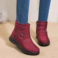 womens boots autumn and winter new thickened plush winter boots non slip waterproof snow boots ladies wedge warm cotton shoes