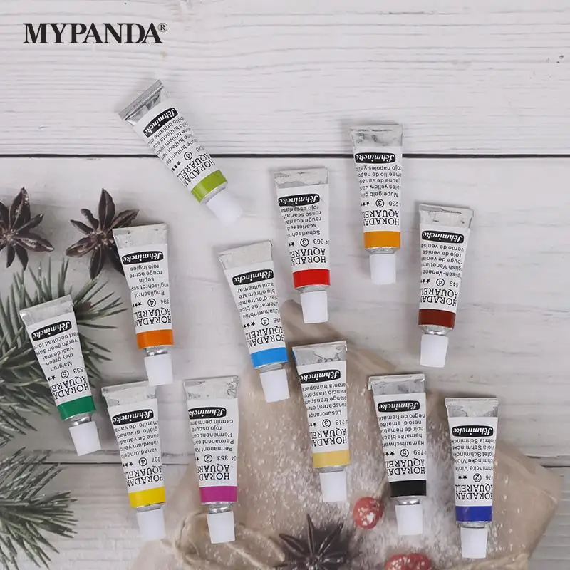 

12 Pieces/set Of Doll House Mini Color Paint Micro Landscape Model Prop Toy