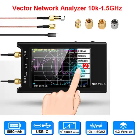 Векторный анализатор сети 10k-1,5 GHz HF VHF UHF антенный анализатор