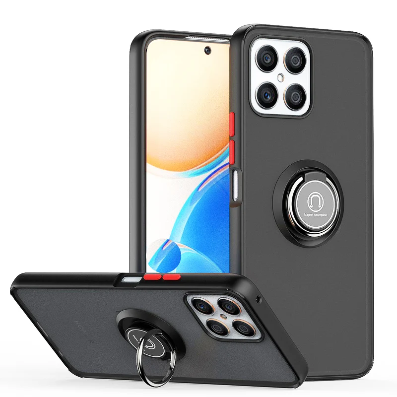 

Чехол с магнитным кольцом для Huawei Honor X8 X9 X7 X30 X30i P20 Lite Play30 Nova 9 SE Plus P30 Pro Magic 4 P40 P50, карманный бронированный чехол