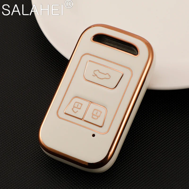 

Soft TPU Car Remote Key Fob Case Cover Holder Shell For Chery Tiggo 3 5X 4 8 Glx 7 2019 2020 Auto Protector Keychain Accessories