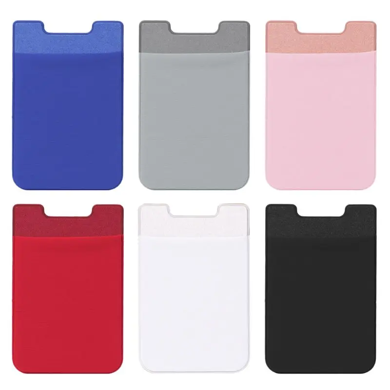 

2023 New Adhesive Sticker Mobile Phone Back Cards Wallet Credit Holder Pocket
