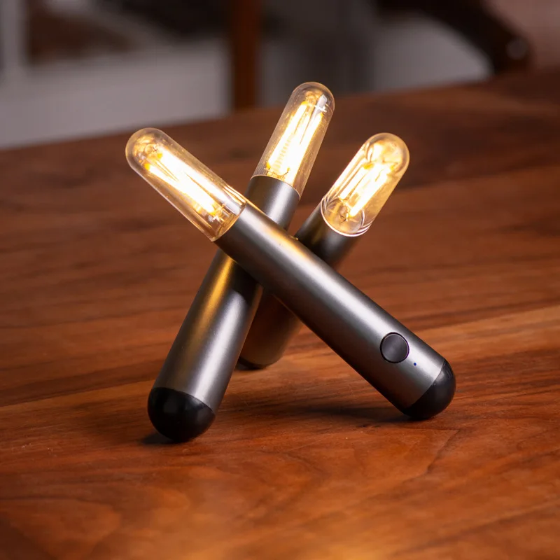 Фото USB подсвечники, спички, светодиодная мини-лампа для дрова, винтажное украшение, атмосфера для дома, светильник, перезаряжаемый эльф-бар, ночник №3