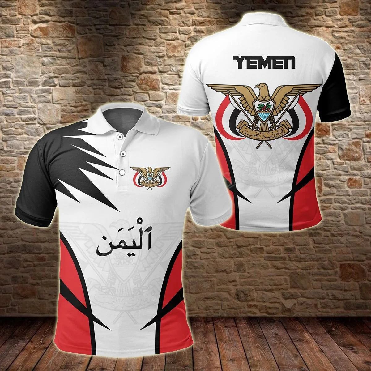 

Yemen Country Flag Emblem 3D Printed Physical Culture Polo Shirt Men Collar Short Sleeve StreetWear Summer Clothing-1
