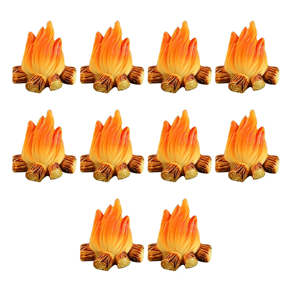 

Resin Bonfire Model Miniature Decoration Campfire Toy Artificial Bonfire Resin Craft Ornament Campfire Miniature 2.8x2.1cm