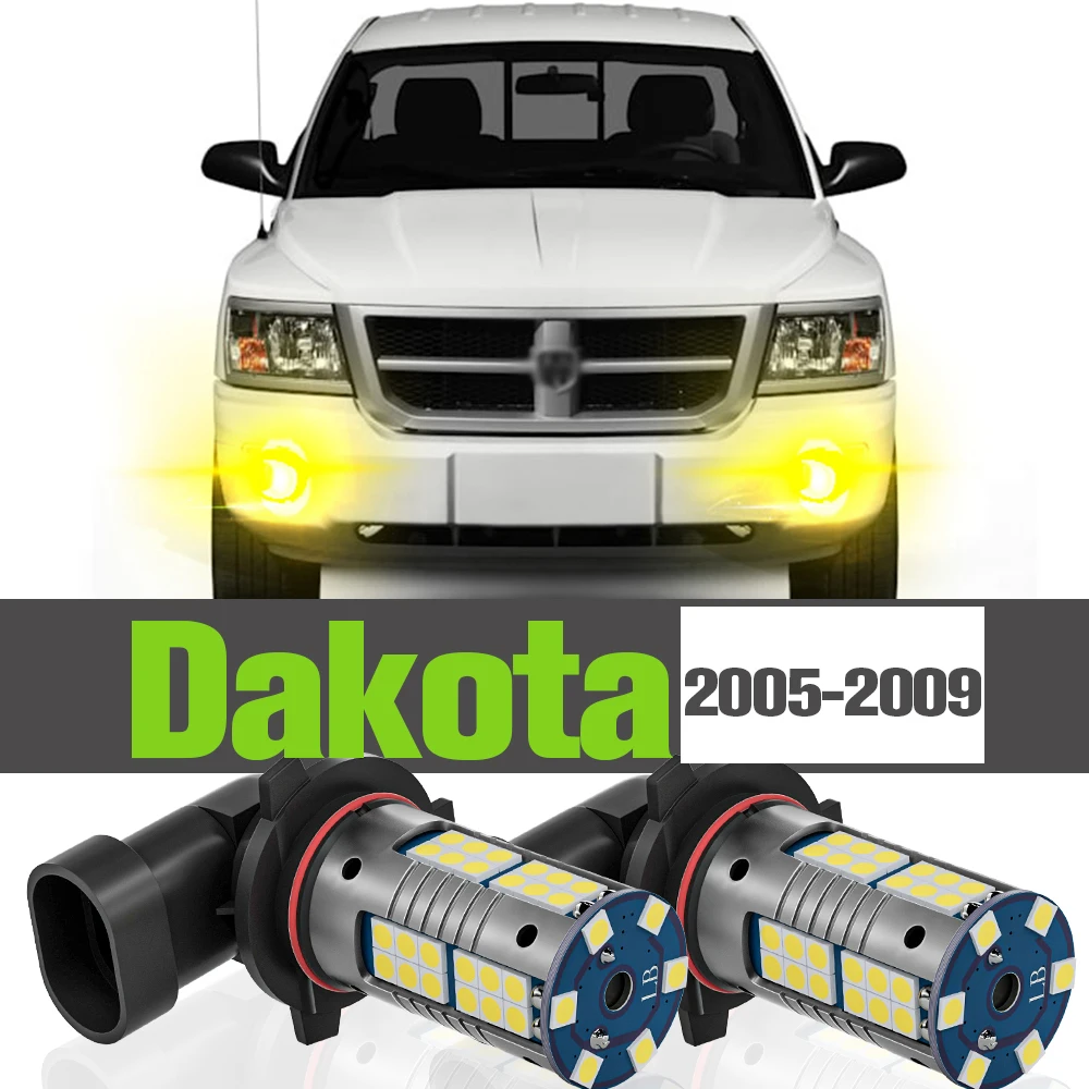 

2x LED Fog Light Accessories Lamp For Dodge Dakota 2005-2009 2006 2007 2008