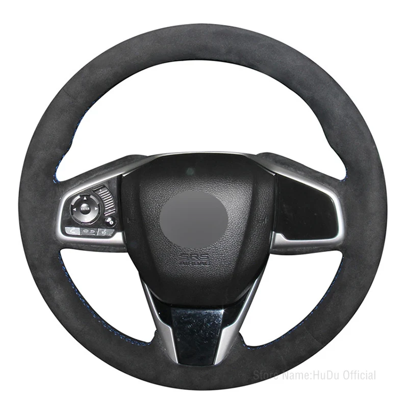 

Черная Алькантара для Honda Civic 10 2016-2019 CRV CR-V 2017-2019, четкость 2016-2018, ручная строчка