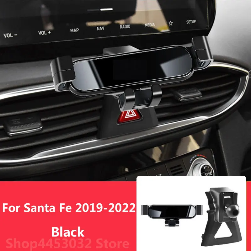 

Держатель для Hyundai Santa Fe 2022 2021 2020 2019, специальный кронштейн с возможностью поворота на 360 градусов, зажимные аксессуары
