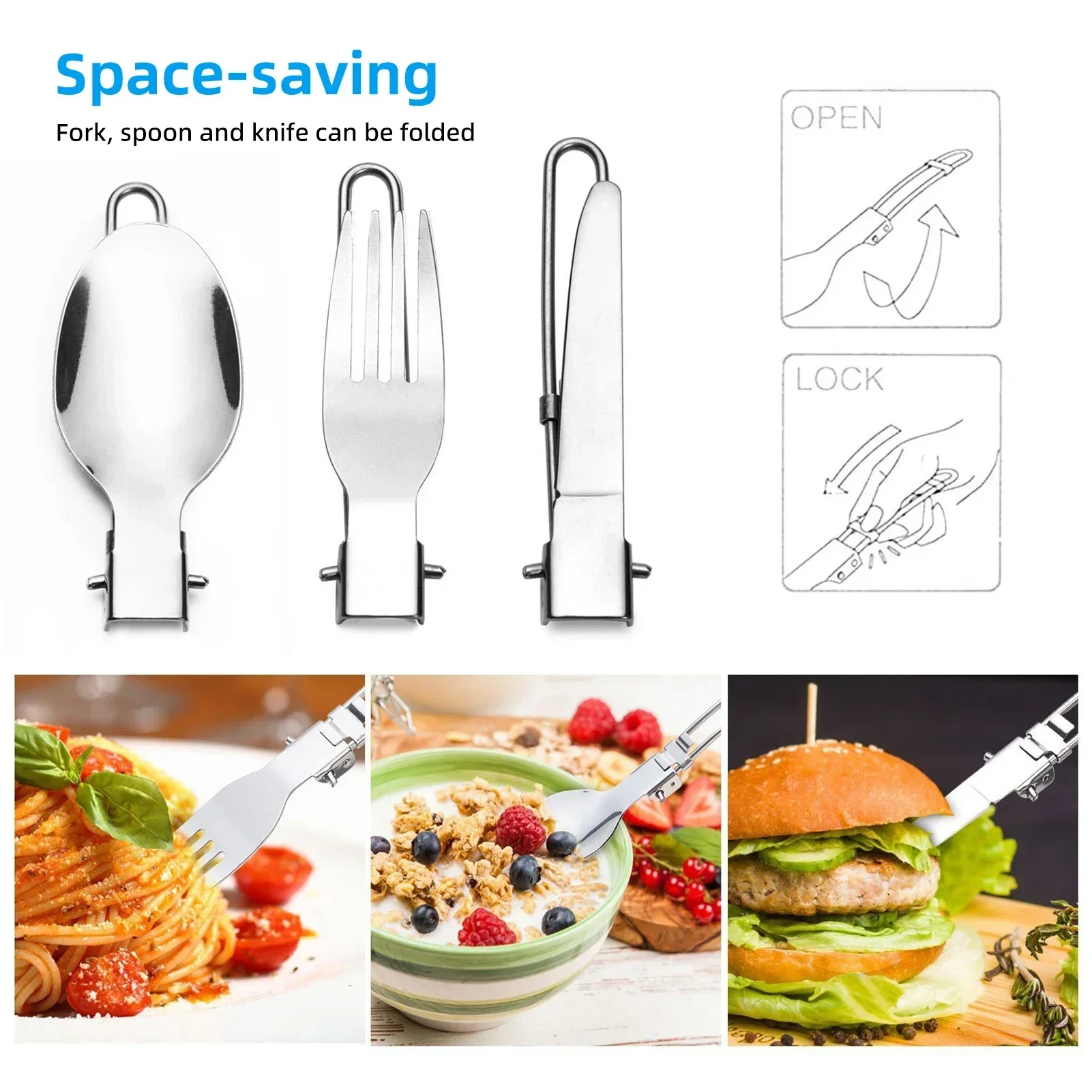 Посуда для кемпинга на открытом воздухе портативный набор беспорядка походный