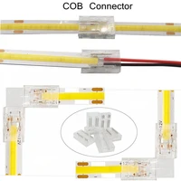 510pcs 8mm 10mm 2pin or 4pin rgb cob strip transparent led strip connector solderless for 2835 5050 3528 cob strip lights ip20