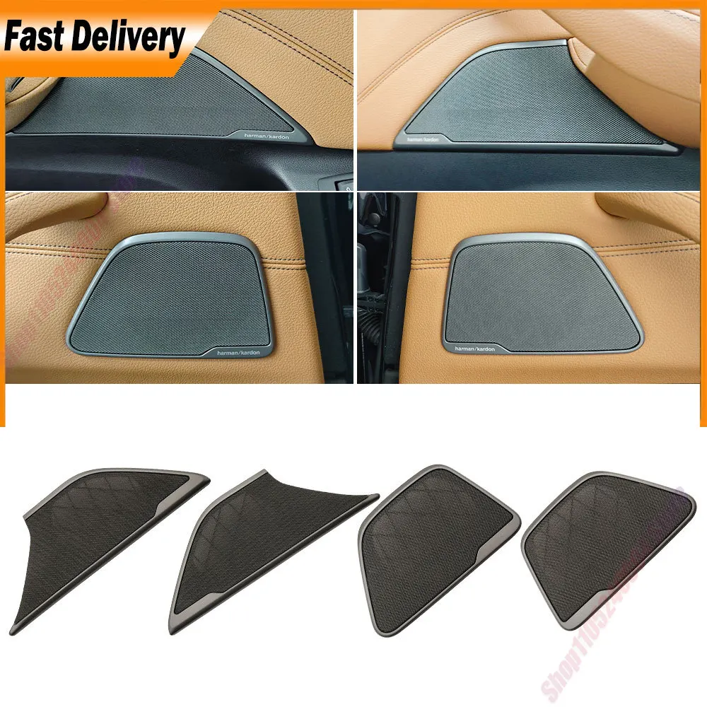 Фото Для BMW G30 G32 5 и 6 серий 520 525 528 535 630i: Накладка на решетку динамика внутренней двери Harman Kardon (аудиосистема) №1