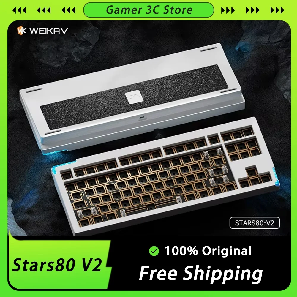Weikav Stars80 V2 Комплект механической клавиатуры 3 режима RGB с горячей заменой