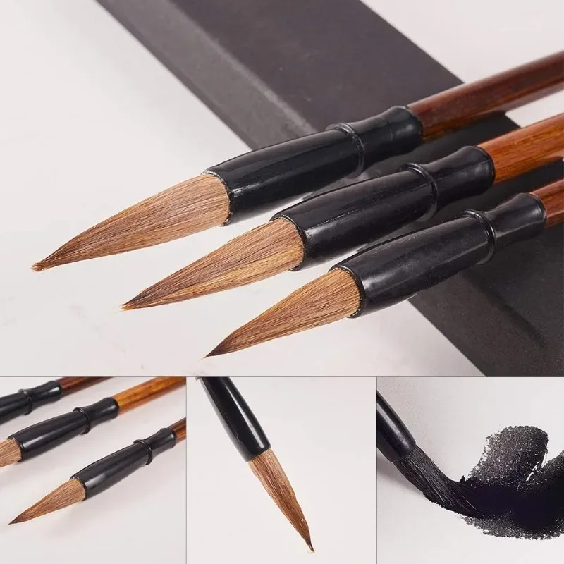 Набор кистей для традиционной китайской каллиграфии 3 шт.