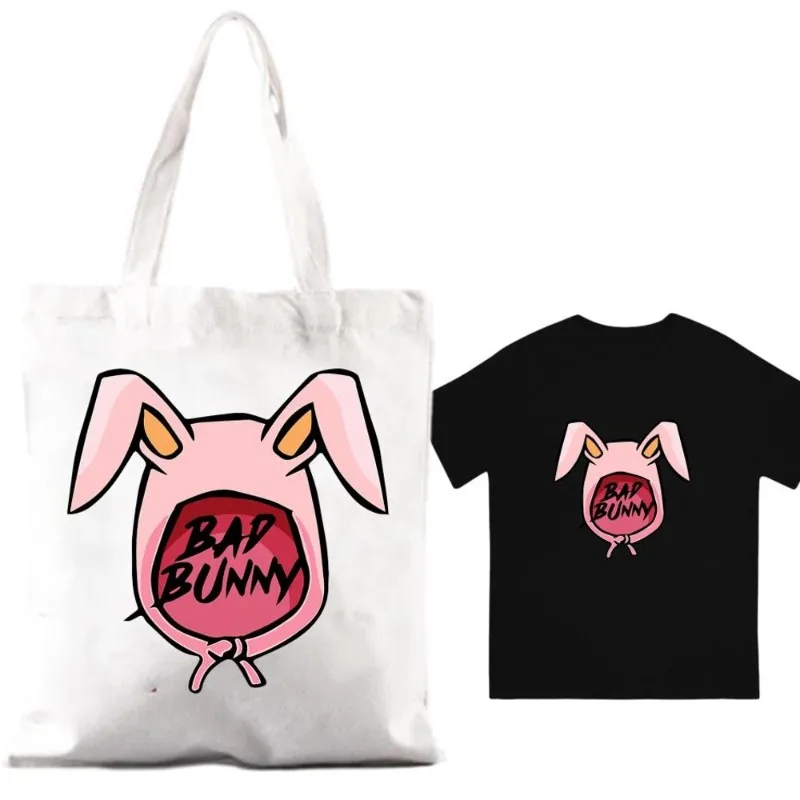 Женская хлопковая Футболка Rapper Bad B-Bunny Nadie SA с коротким рукавом и воротником