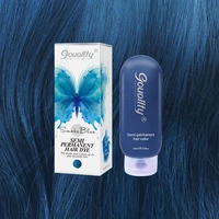 gouallty full coverage colorbird hair dye smoke blue damage free semi permanent hair color conditions temporary hair tint
