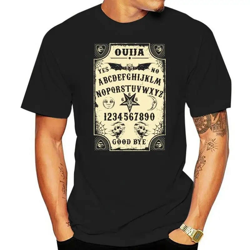 

OUIJA BOARD spooky horror ghostly dtg mens t shirt tees 2022 hot tees Top Summer MenS fashion T Shirt cheap wholesale