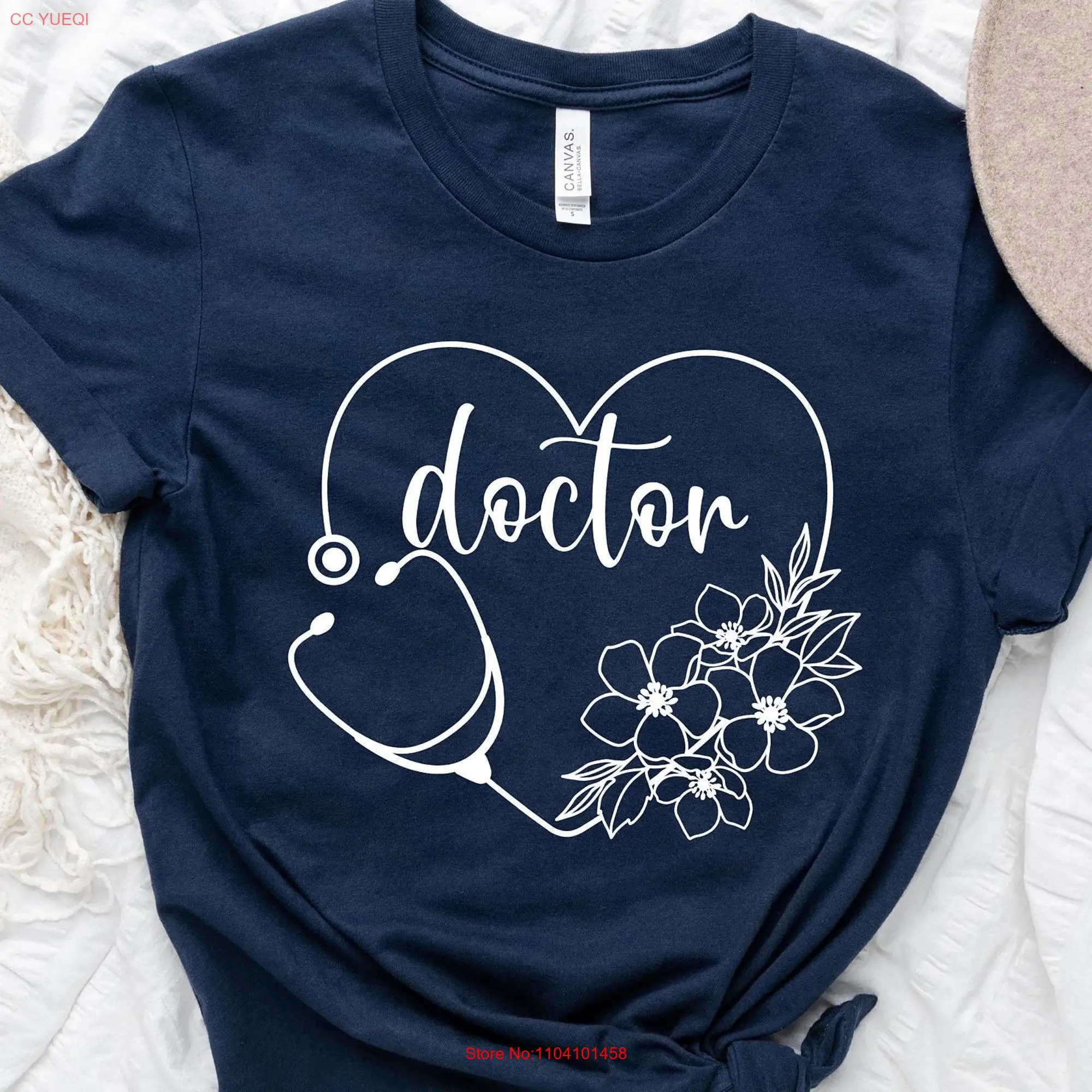 Футболка с длинным или коротким рукавом Doctor Stethoscope HearT M D Life