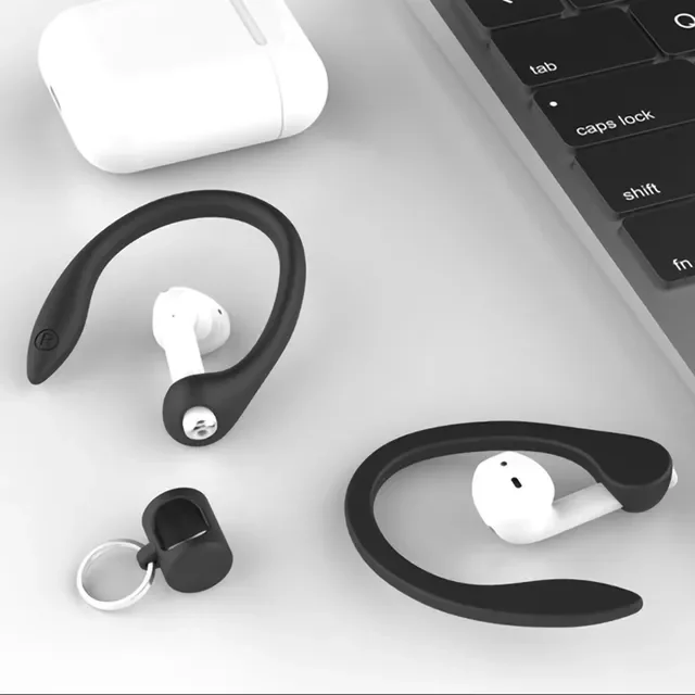 

For AirPods Accessories Case Wireless Earphone Protector Earhooks Sports Anti-lost Ear Hook1Pair Silicone Earphone Ear Hooks 202