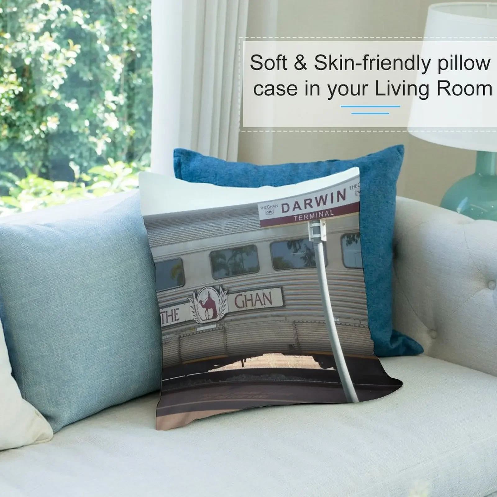 Декоративная подушка The Ghan at Darwin Station для дивана декоративные подушки роскошного