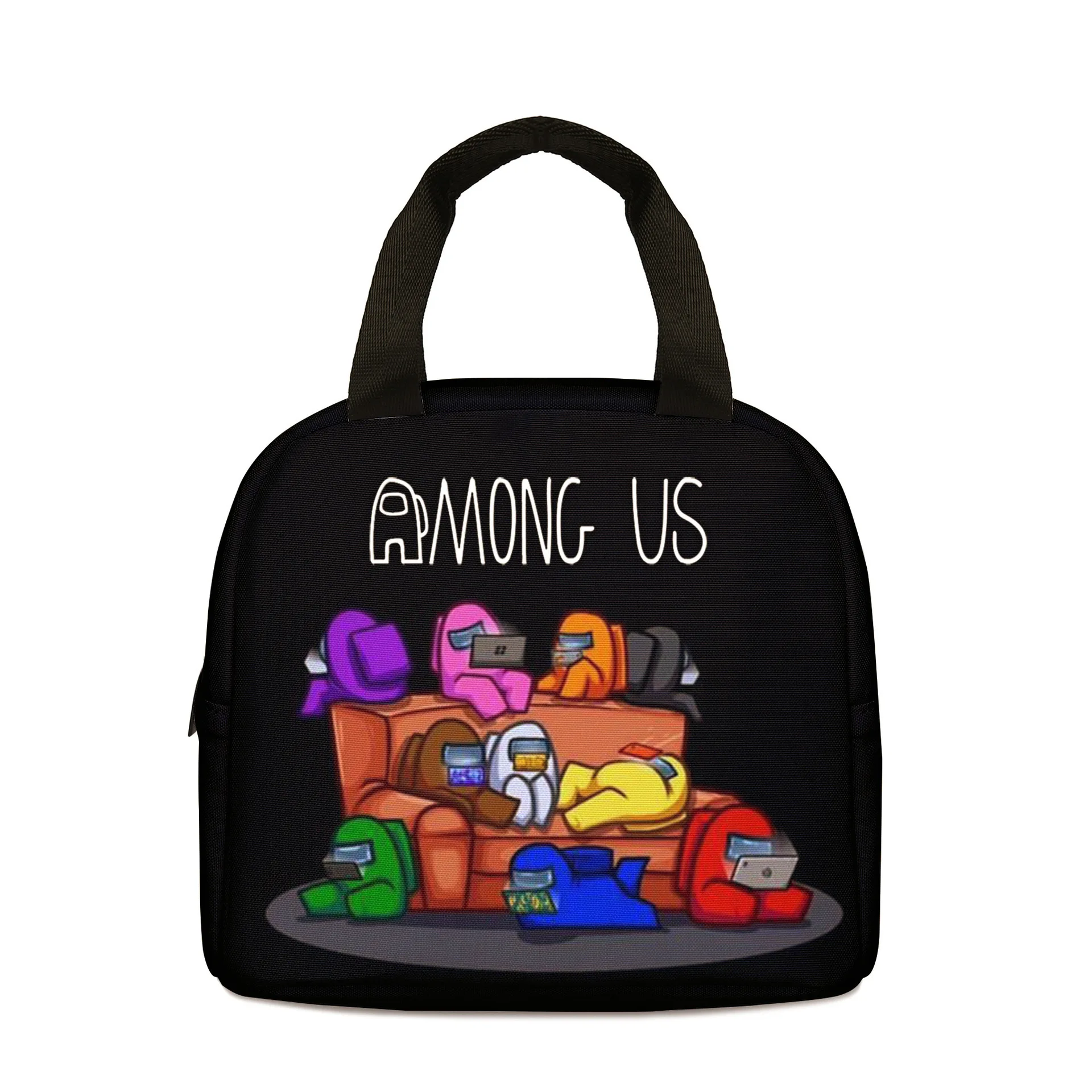 

Among Us Meal Bag Elementary and Middle School Students Werewolf Killing Game Portable Ice Bag Children's Lunch Bag